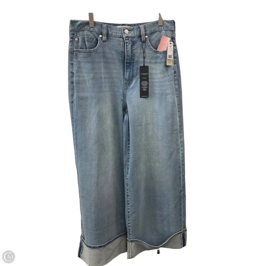 Jeans Wide Leg By Liverpool In Blue Denim, Size: 10
