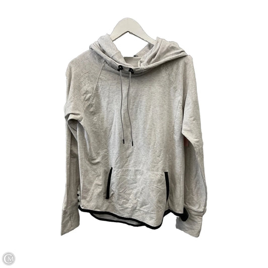 Athletic Top Long Sleeve Hoodie By Athleta In Cream, Size: M