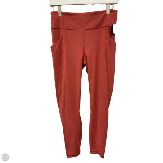 Athletic Leggings By Lululemon In Orange, Size: 8