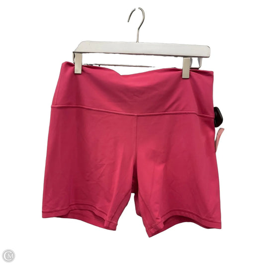 Athletic Shorts By Lululemon In Pink, Size: 14