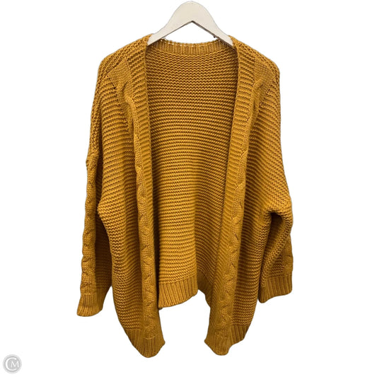 Sweater Cardigan By Clothes Mentor In Gold, Size: S
