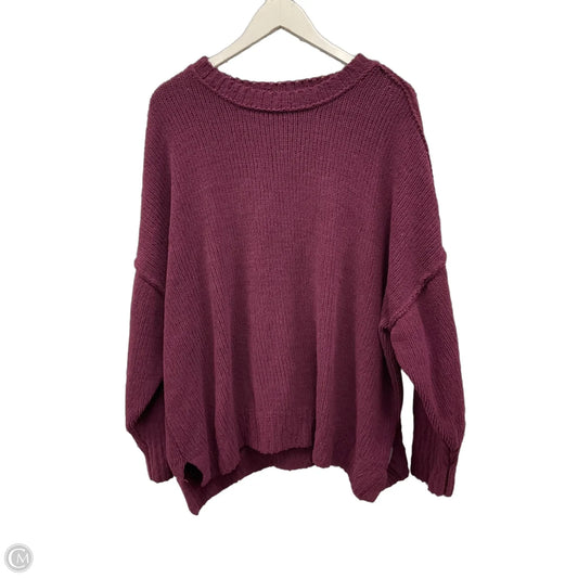 Sweater By Terra & Sky In Purple, Size: 2x