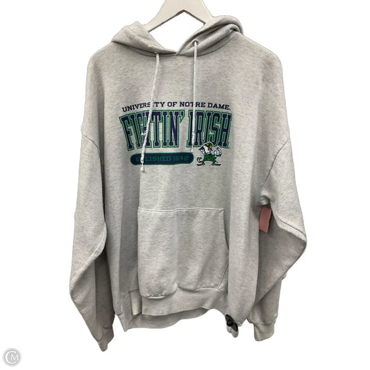 Athletic Sweatshirt Hoodie By Hanes In Grey, Size: Xl