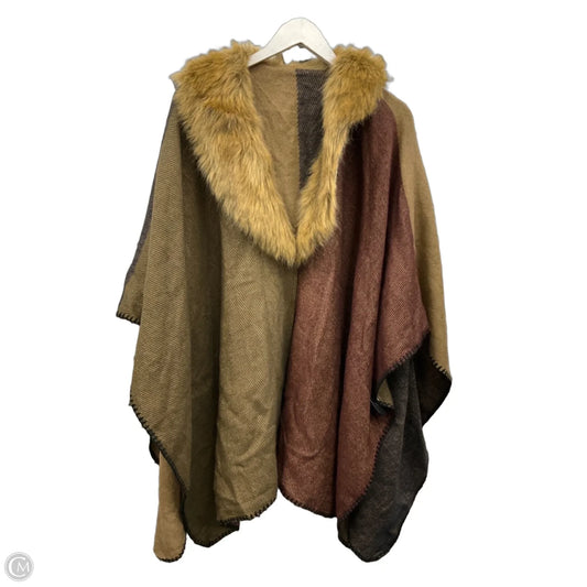 Poncho By Clothes Mentor In Multi-colored, Size: Osfm
