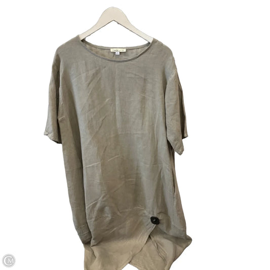 Dress Casual Midi By Clothes Mentor In Tan, Size: S