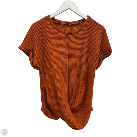 Top Short Sleeve By Clothes Mentor In Orange, Size: S