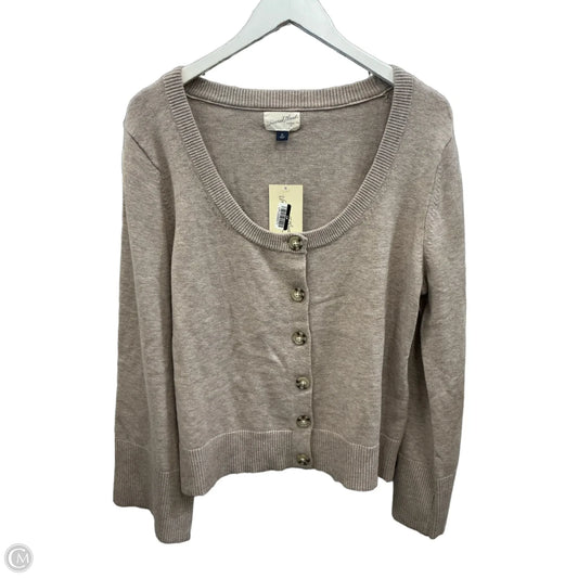 Sweater Cardigan By Universal Thread In Tan, Size: Xl