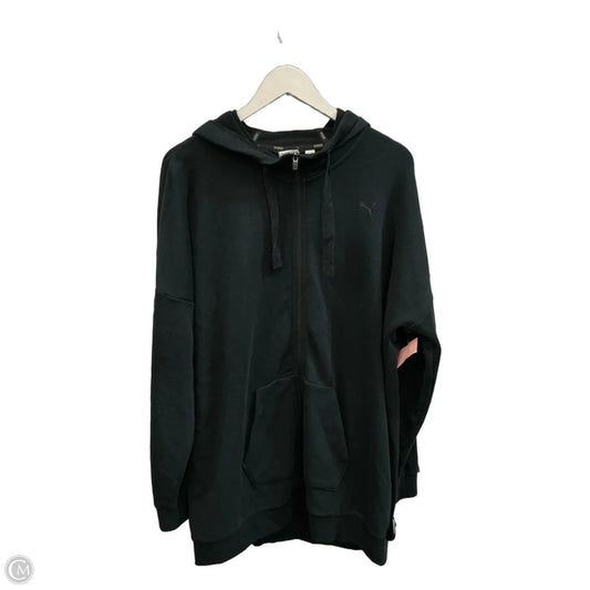 Athletic Jacket By Puma In Black, Size: Xxl