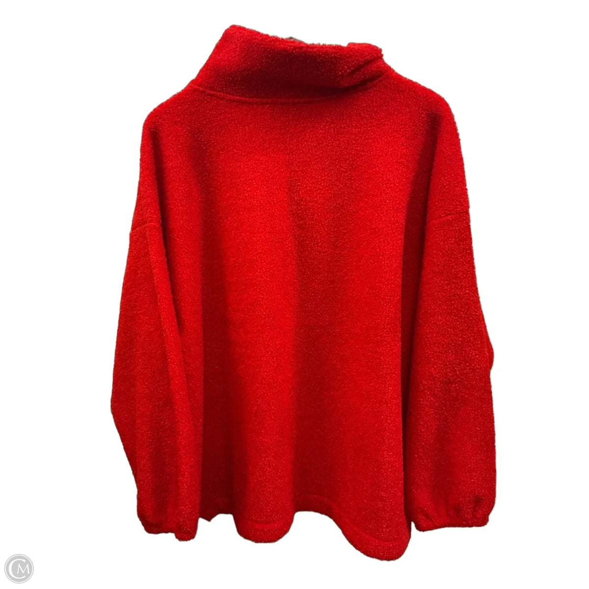 Sweatshirt Collar By Loft In Red, Size: 2x