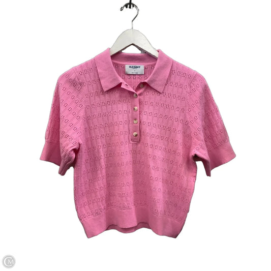 Top Short Sleeve By Old Navy In Pink, Size: M