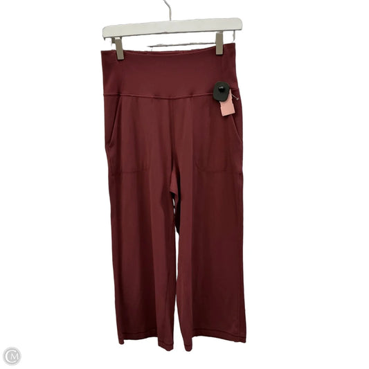 Athletic Pants By Lululemon In Maroon, Size: 8