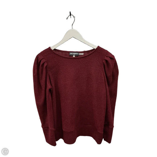Top Long Sleeve Designer By Karl Lagerfeld In Maroon, Size: M