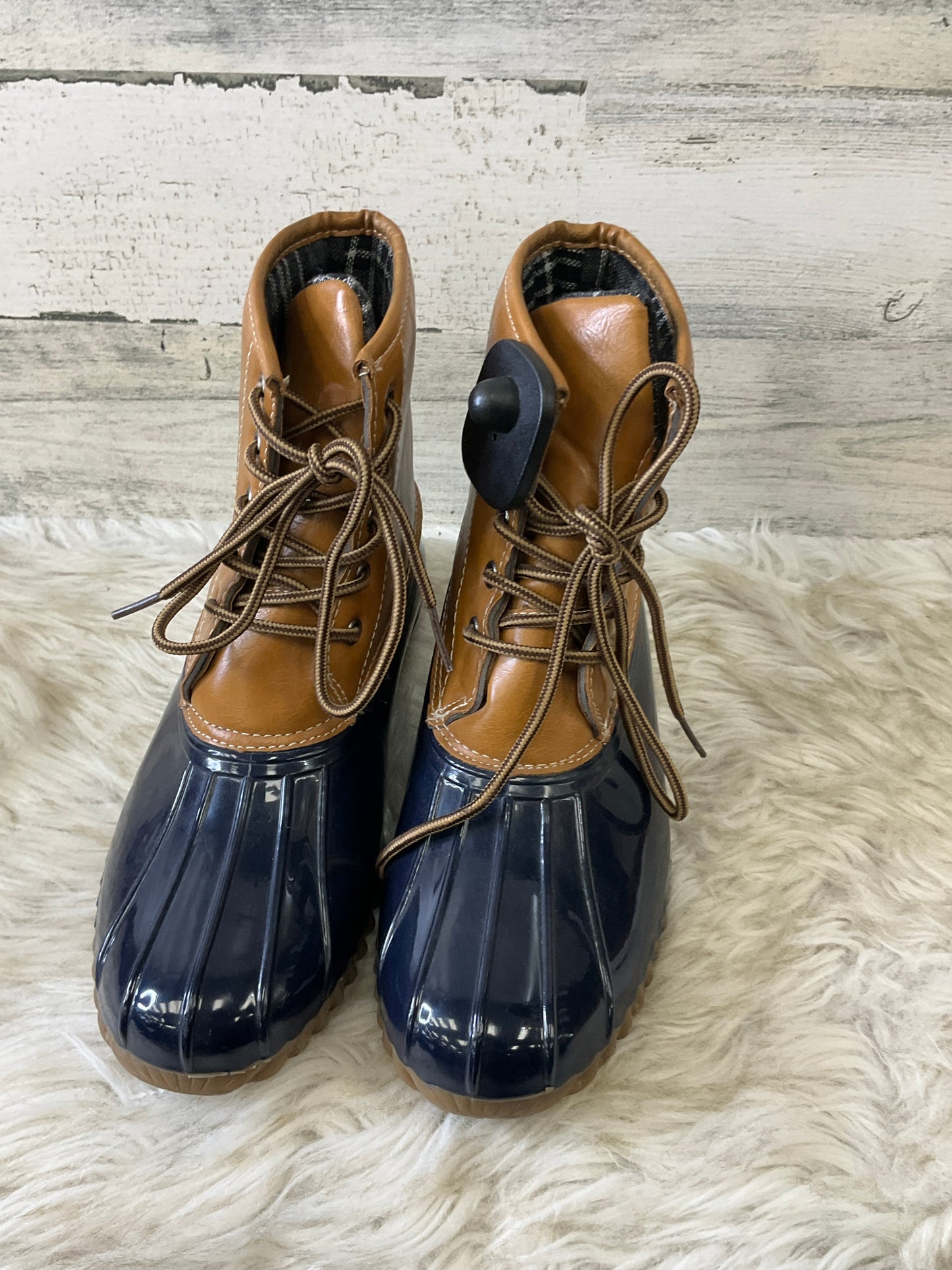 Boots Rain By Clothes Mentor In Navy, Size: 6