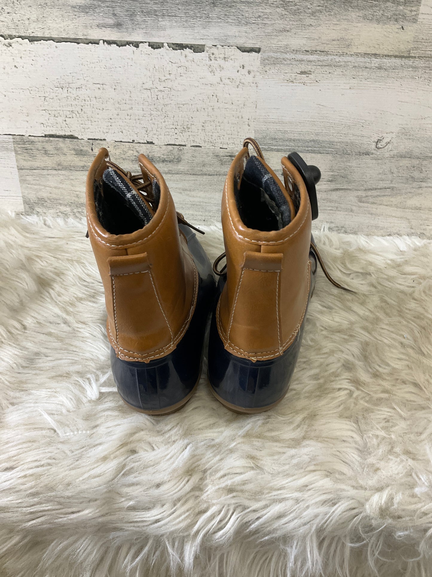 Boots Rain By Clothes Mentor In Navy, Size: 6