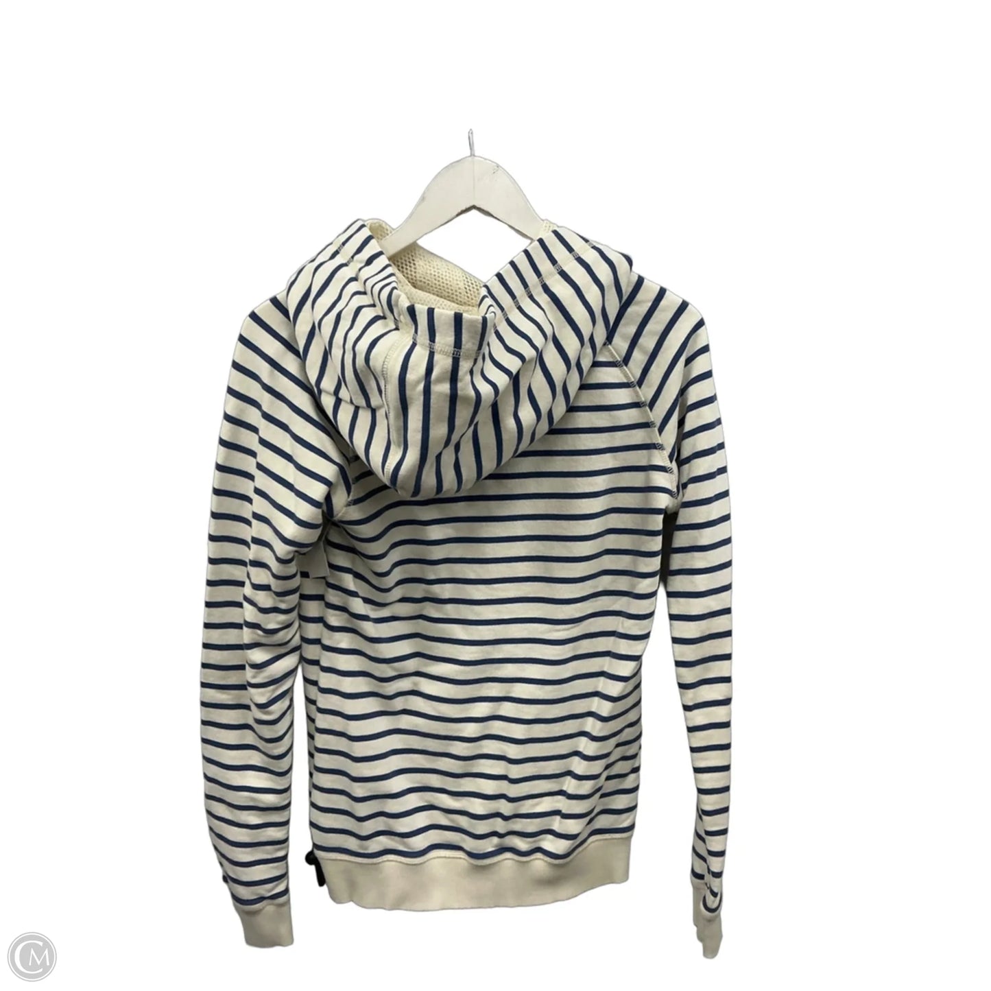 Sweatshirt Hoodie By Clothes Mentor In Blue & White, Size: Xs