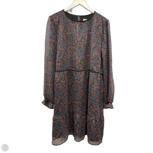 Dress Casual Short By Loft In Paisley Print, Size: Xl