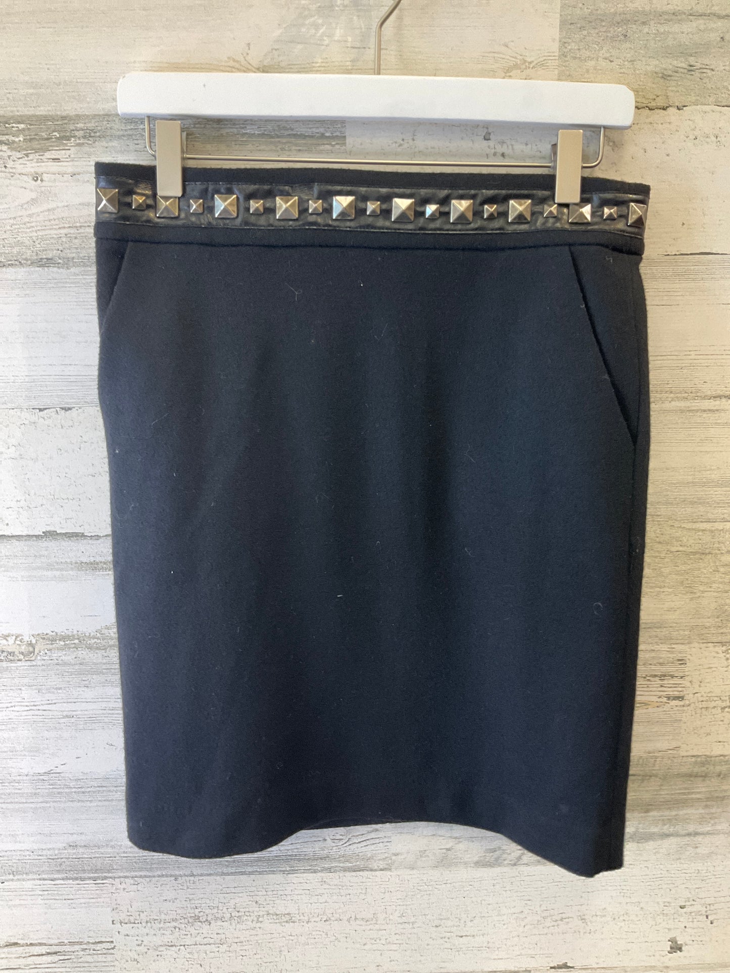 Black Skirt Designer Tory Burch, Size 4