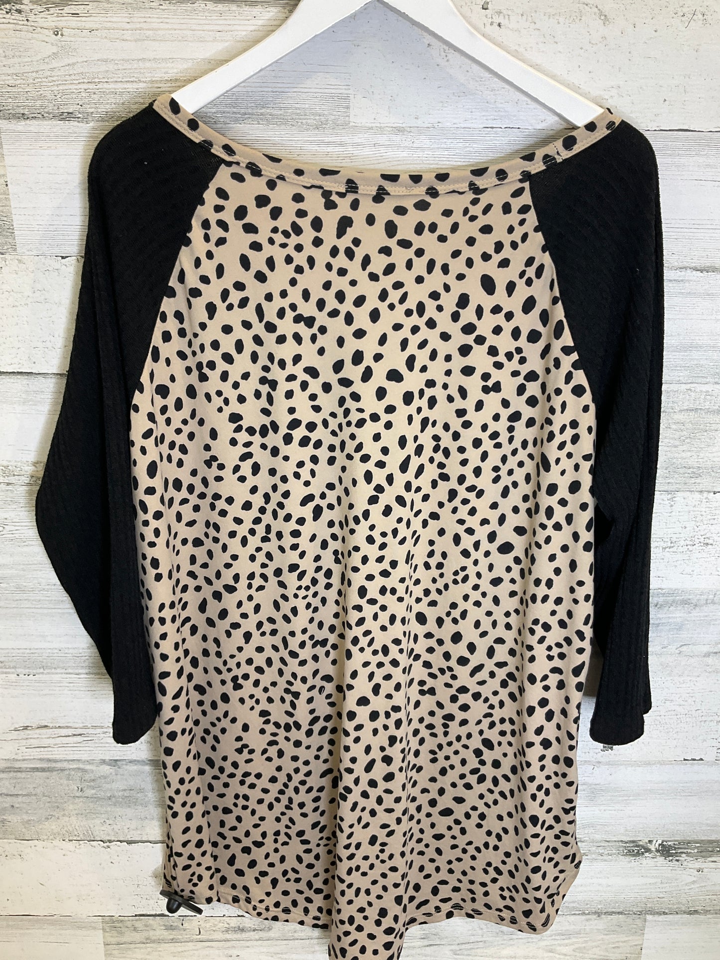 Animal Print Top Long Sleeve Reborn J, Size 3x