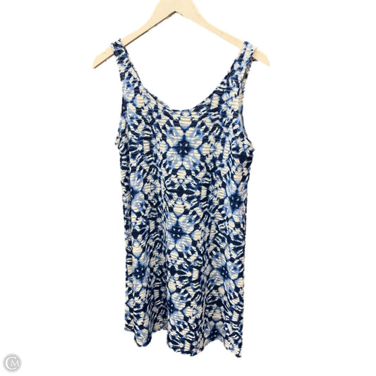 Swimwear Cover-up By Clothes Mentor In Blue & White, Size: M