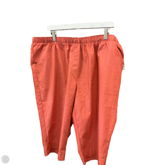 Capris By Clothes Mentor In Orange, Size: 20