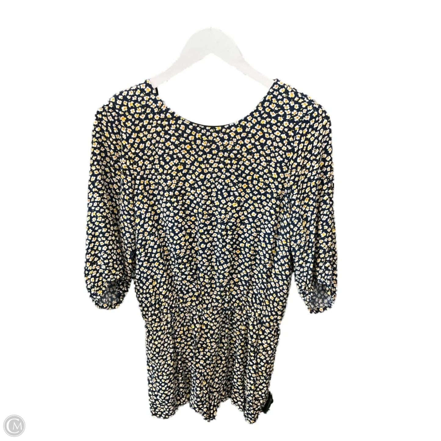 Romper By Zara Basic In Black & Yellow, Size: M