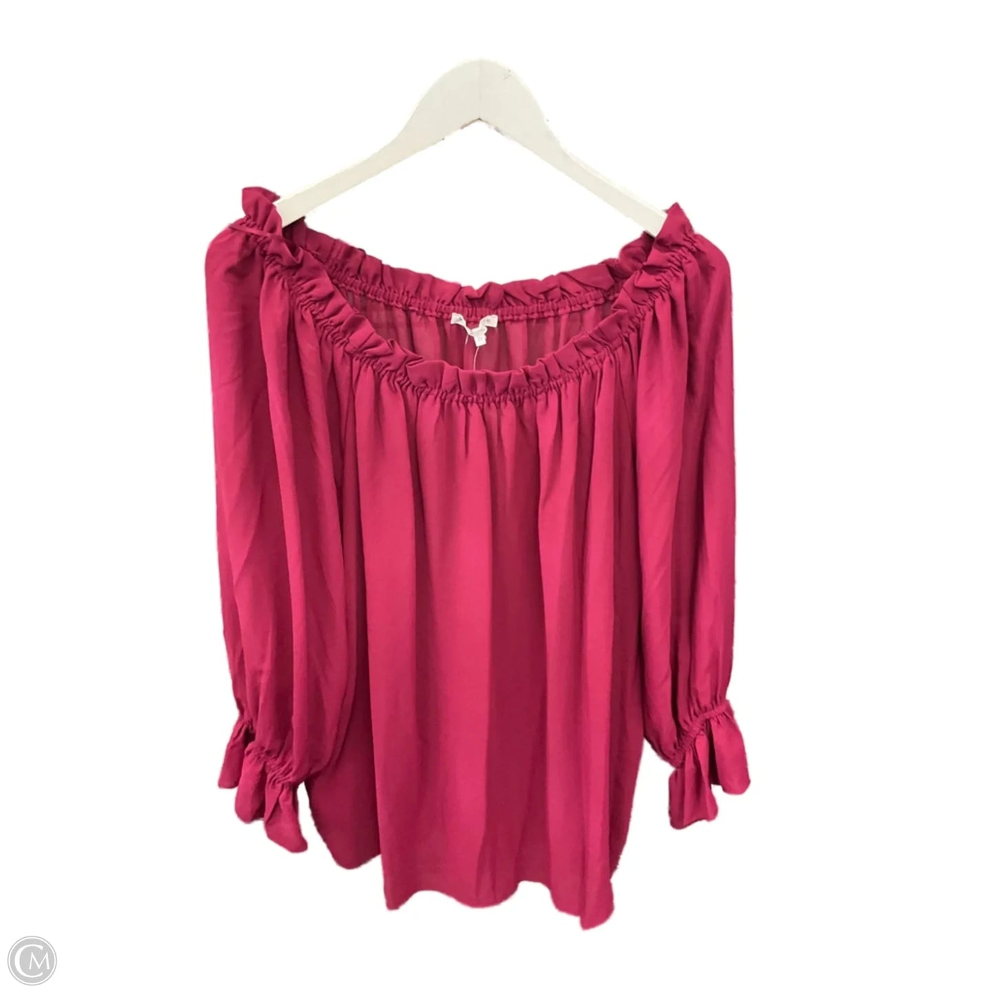Top 3/4 Sleeve By Violet And Claire In Red, Size: 2x