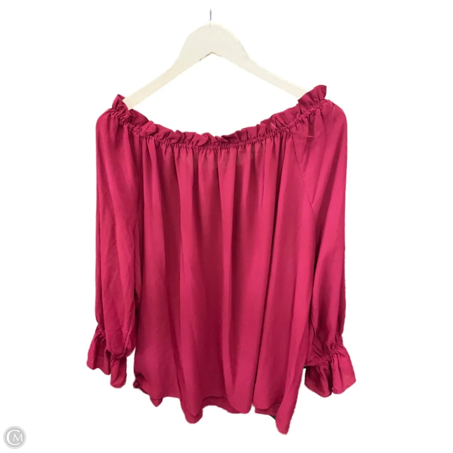 Top 3/4 Sleeve By Violet And Claire In Red, Size: 2x