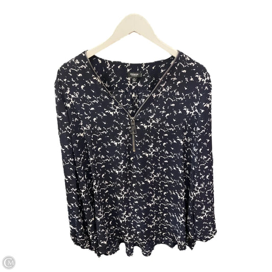 Top 3/4 Sleeve By Premise Studio In Navy, Size: 2x