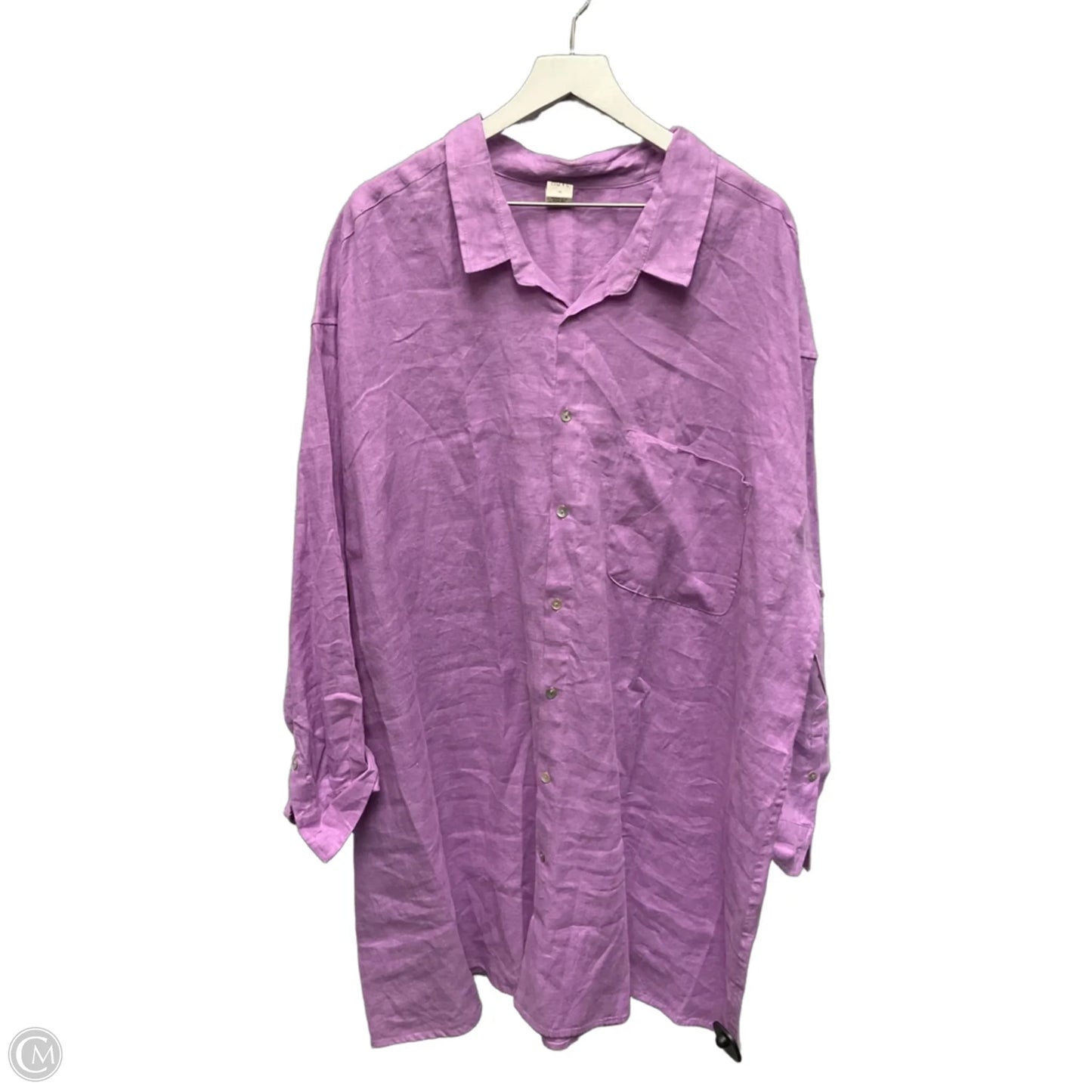 Dress Casual Short By Clothes Mentor In Purple, Size: 3x