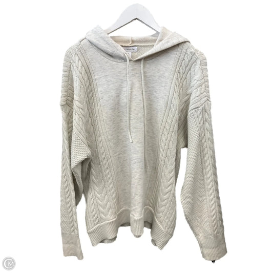 Sweater By Liz Claiborne In Cream & Grey, Size: Xl