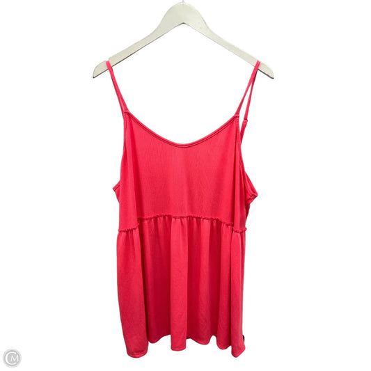 Tank Top By White Birch In Pink, Size: 3x