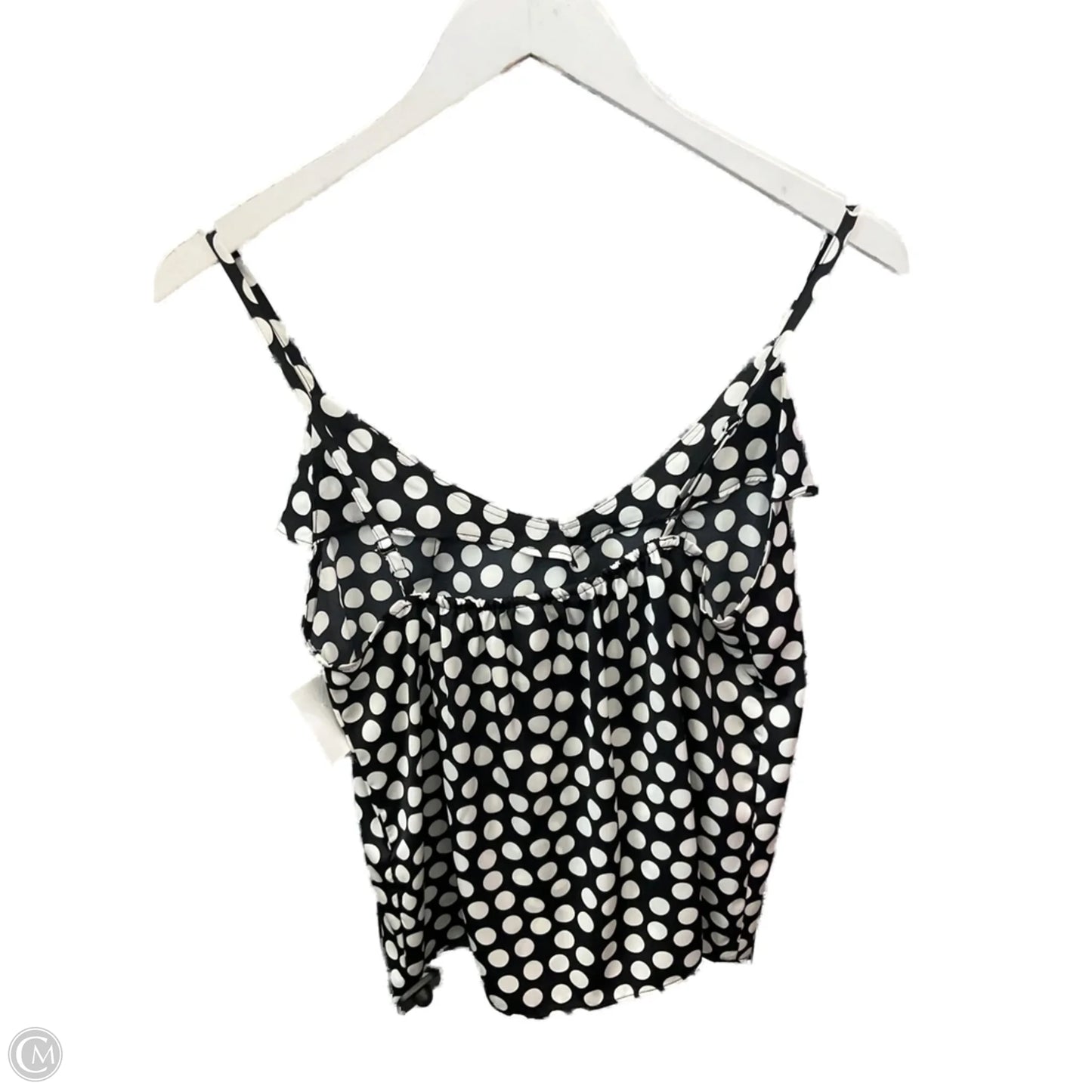 Top Sleeveless By Banana Republic In Black & White, Size: Xs