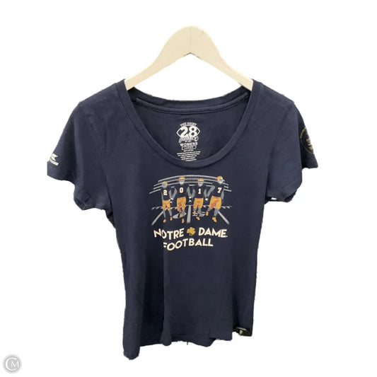 Top Short Sleeve By Clothes Mentor In Blue, Size: L