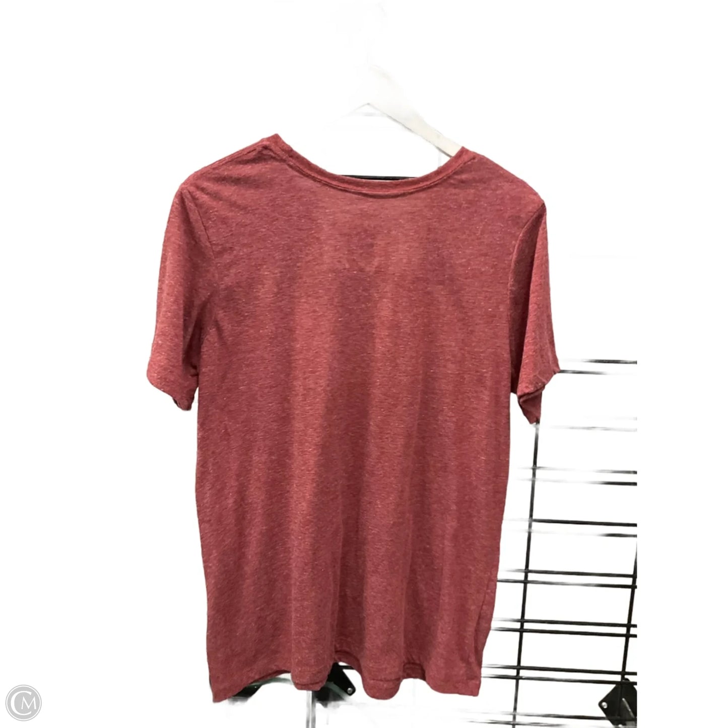 Top Short Sleeve By Clothes Mentor In Maroon, Size: 2x