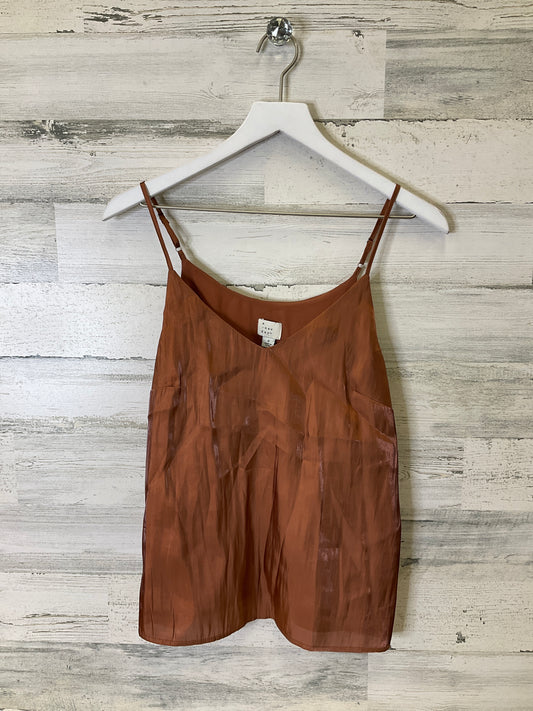 Top Sleeveless By A New Day In Bronze, Size: S