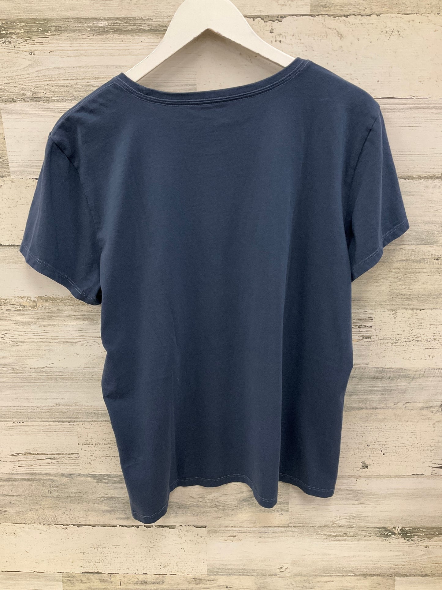 Top Short Sleeve By Life Is Good In Blue, Size: Xl