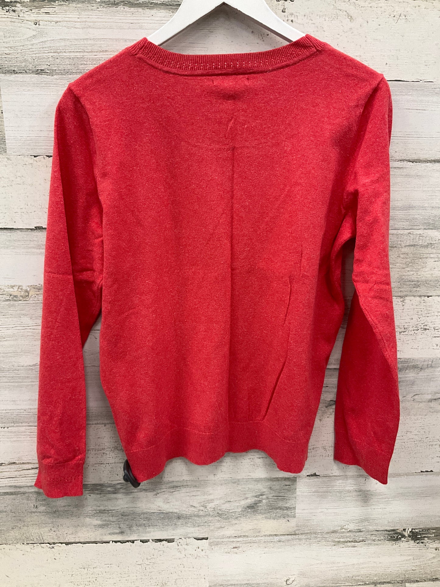 Top Long Sleeve By Tommy Hilfiger In Orange, Size: M