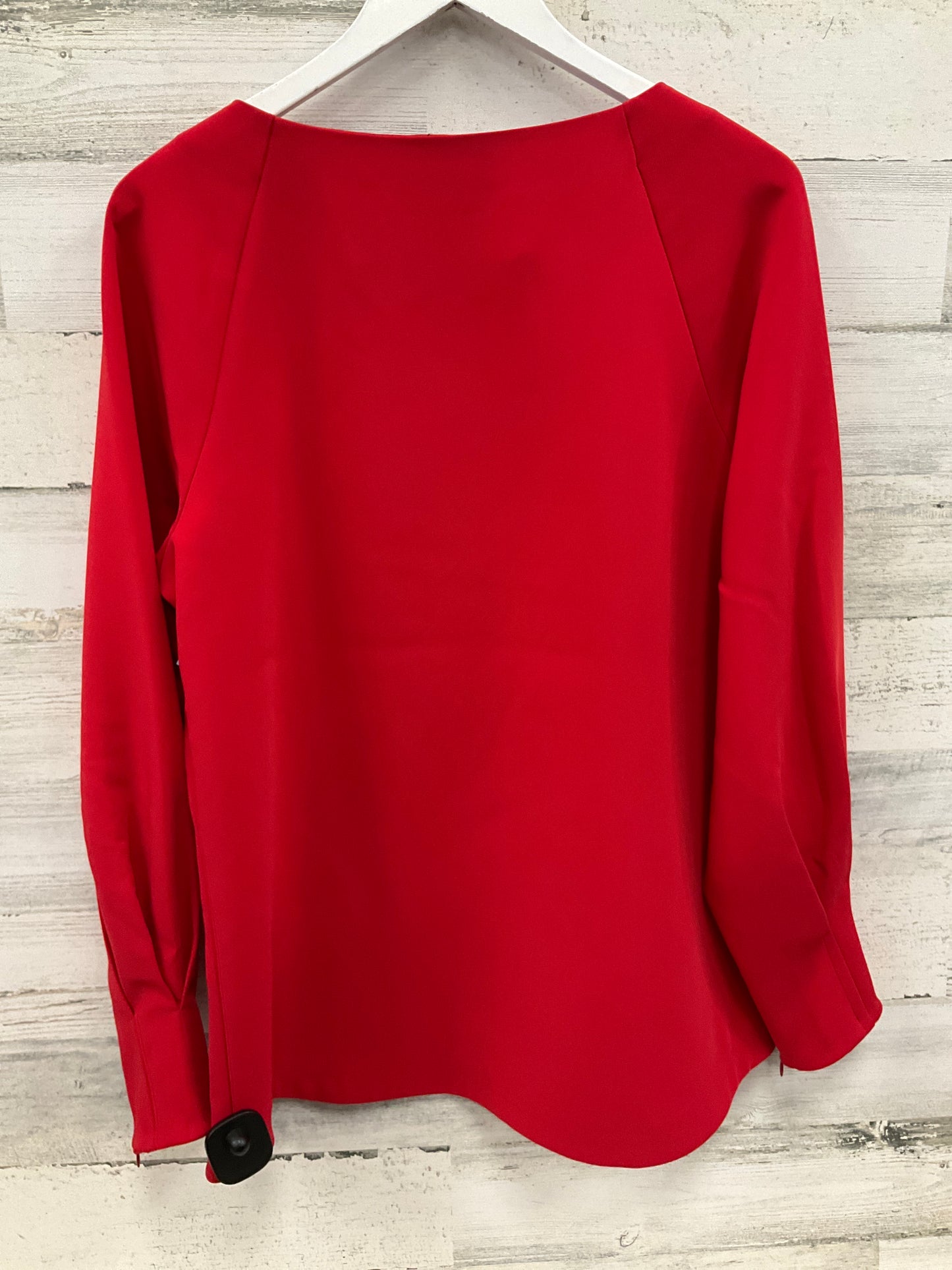 Top Long Sleeve By Banana Republic In Red, Size: M