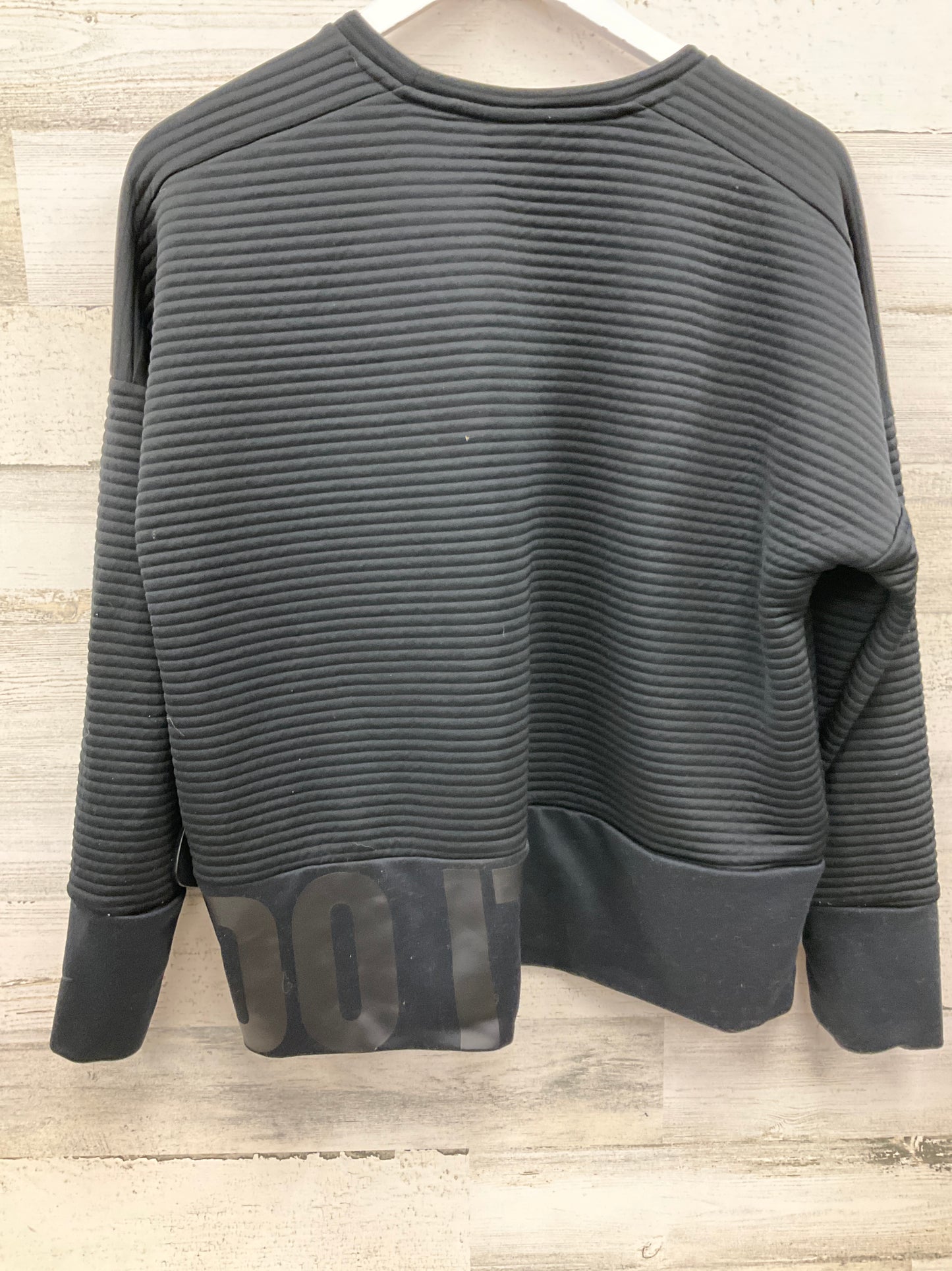 Athletic Sweatshirt Crewneck By Nike In Black, Size: M