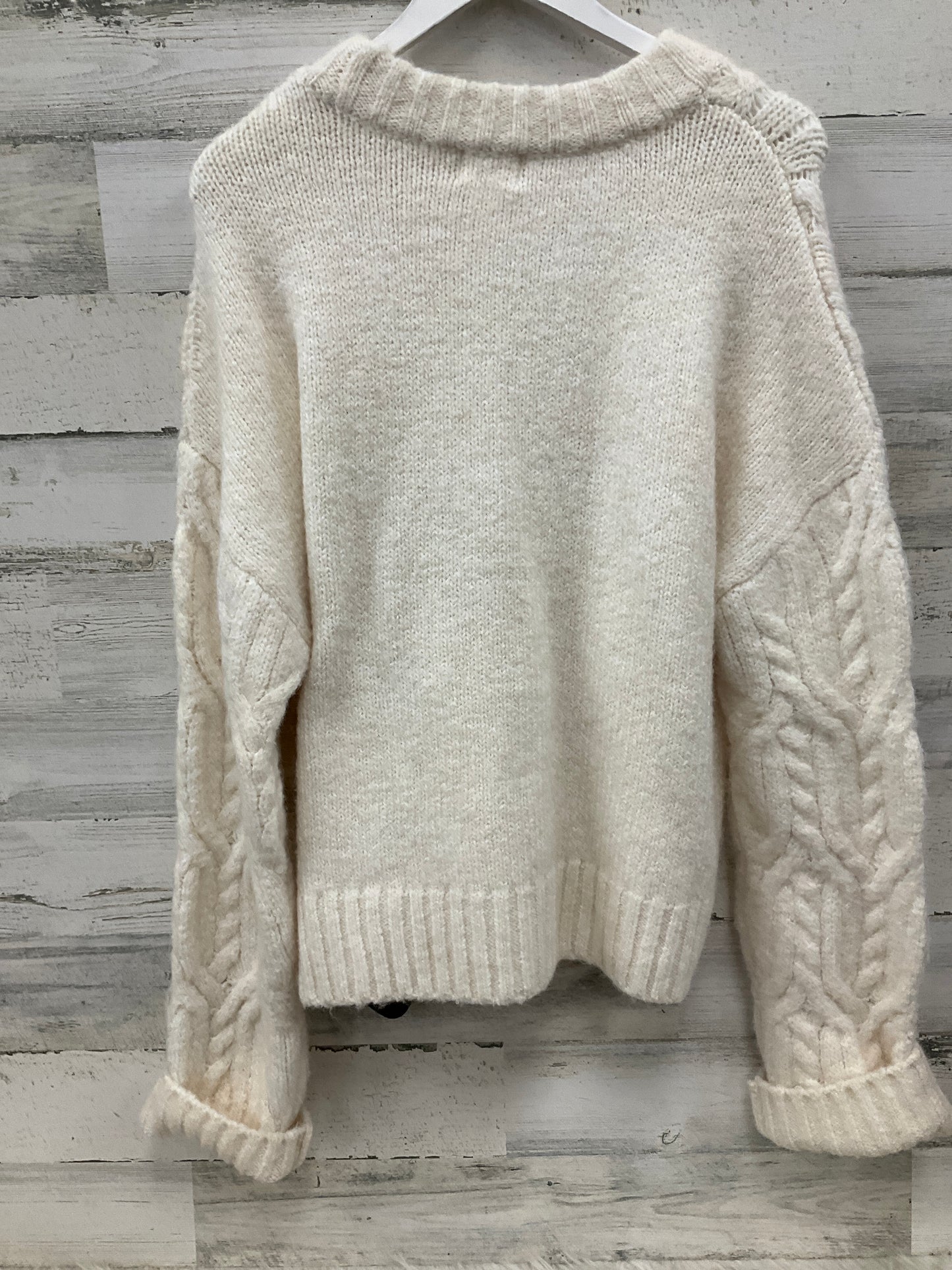 Sweater By H&m In Cream, Size: Xl