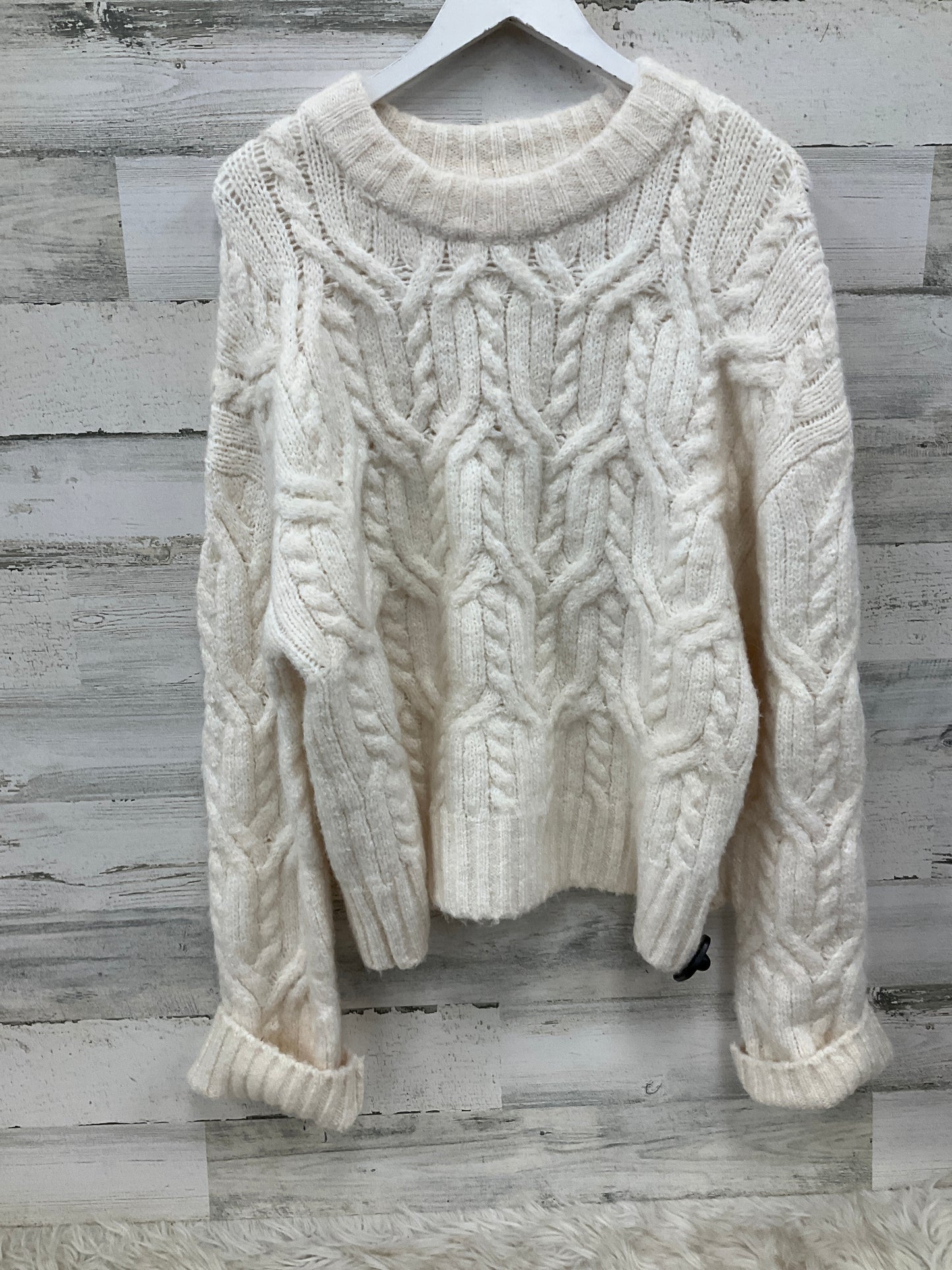 Sweater By H&m In Cream, Size: Xl