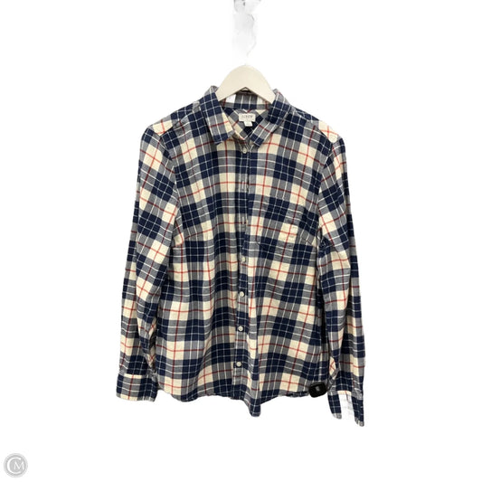 Top Long Sleeve By J. Crew In Blue, Size: L