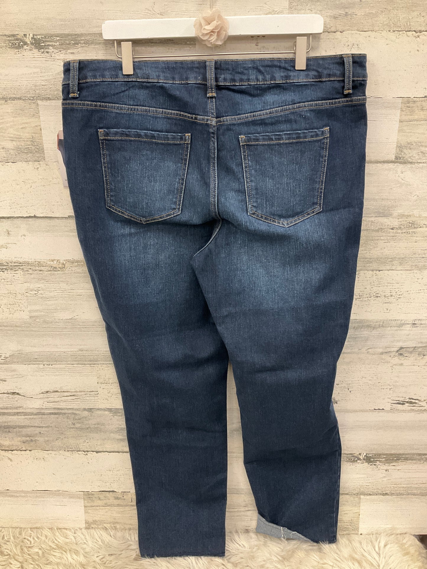 Jeans Straight By Time And Tru In Blue, Size: 18