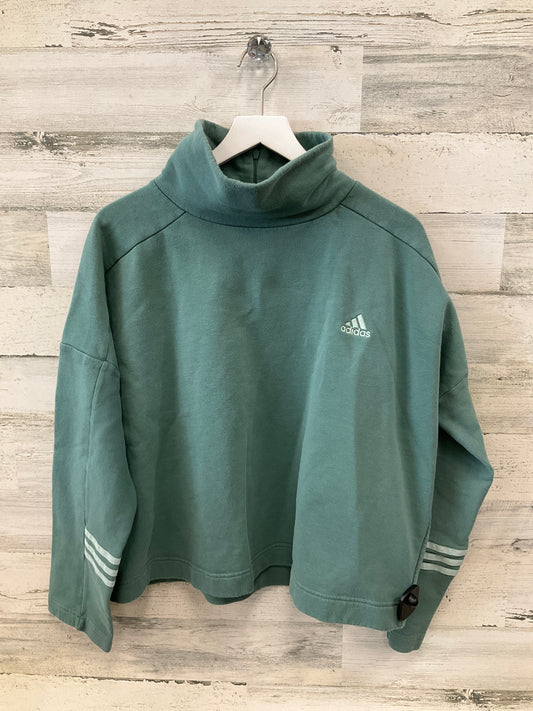 Sweatshirt Crewneck By Adidas In Green, Size: L