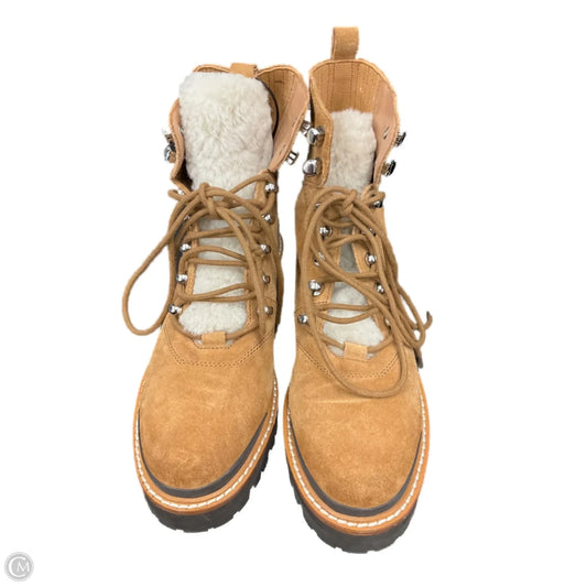 Boots Ankle Heels By Marc Fisher In Tan, Size: 6.5