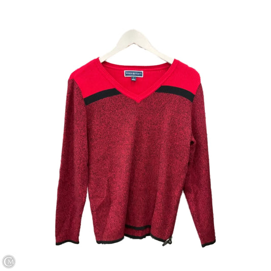 Sweater By Karen Scott In Red, Size: L