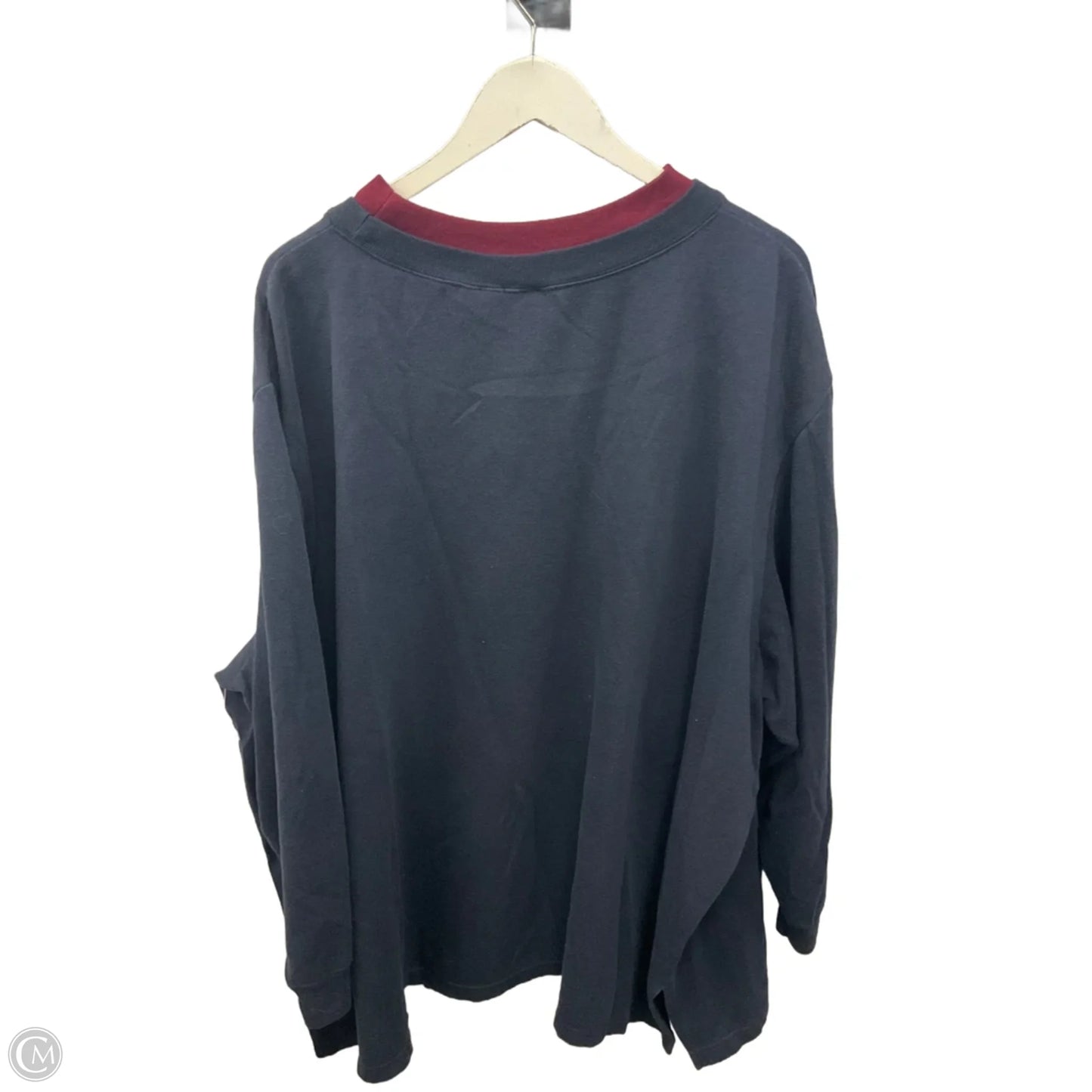 Top Long Sleeve By Bobbie Brooks In Blue, Size: 3x
