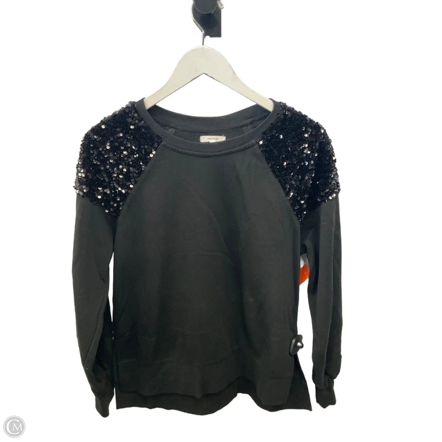 Sweatshirt Crewneck By Maurices In Black, Size: S