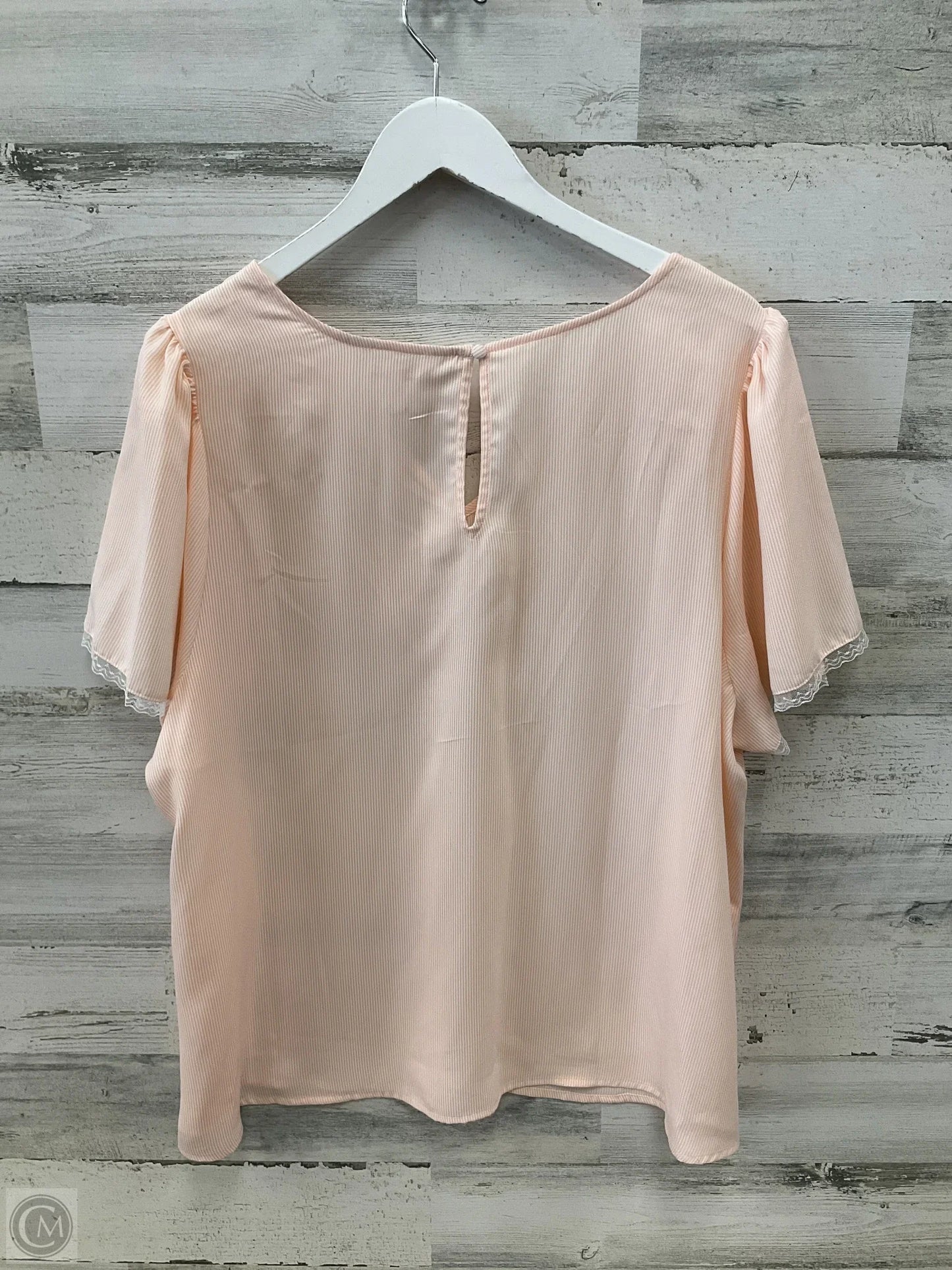 Top Short Sleeve By Lauren By Ralph Lauren In Orange, Size: 1x