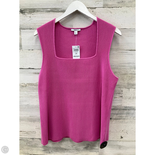 Top Sleeveless By Bar Iii In Pink, Size: 22